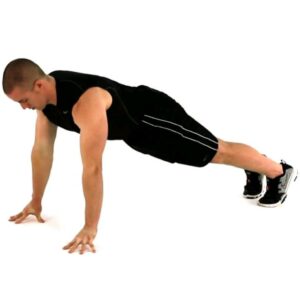 Push-ups on fingertips