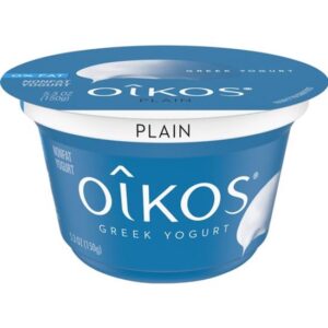 Oikos Greek yogurt.